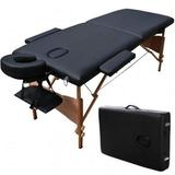 84 in. Massage Table Portable Facial Spa Bed Tattoo with Free Carry Case Black