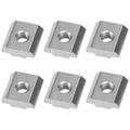 Carevas6pcs Stainless Steel Kayak Track Adapter Nut Hardware