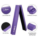 ZenSports 6FT Folding Balance Beam Portable Foam Gymnastics Home Gym Kid Beginner Purple