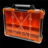 Homak HA01112019 12 Bin Portable Plastic Organizer Orange