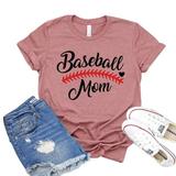 Baseball Mom Shirt Sports Fan Tee Game Lover Gift Player T-shirt Cheerleading Shirts Women s Family Tshirt