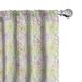 Ambesonne Floral Curtains Colorful Flowers Sketchy Pair of 28 x84 Multicolor