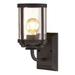 Westinghouse Lighting 6368000 1 Light Wall Fixture with Clear Seeded Glass - Oil Rubbed Bronze