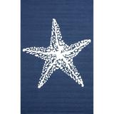 nuLOOM Marine Hand Hooked Indoor/Outdoor Accent Rug 2 x 4 Navy