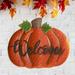 Glitzhome Rustic Halloween Fall Outdoor Yard Decorations Pumpkin Metal Yard Signs with Stakes Thanksgiving Harvest Decor