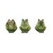 Meadowcreek 7.87 in. Ceramic Terra Cotta Frog Garden Statue Green - Pack of 6