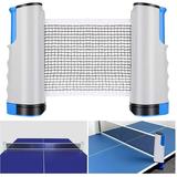 Ping Pong Net Retractable Table Tennis Net Ping Pang Net Table Tennis Net Adjustable Portable For Indoor And Outdoor Gray