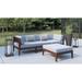 Linon Sorrell 4PC Outdoor Set Walnut