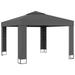 Dcenta Party Tent with Double Roof Outdoor Gazebo Canopy Steel Frame Sun Shade Shelter for Patio Wedding BBQ Camping Festival Events 9.8ft x 9.8ft (W x D)