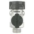 Gilmour Metal Full Flow Water Garden Hose Connector w/ Shut-off Valve - AS1FFM