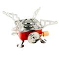 Foldable Cassette Gas Stove Stainless Steel Furnace Portable Burner Square Shape Outdoor Camping Picnic Cooker