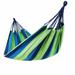 SHCKE Double Hammock 2 Person Canvas Cotton Hammock with Carrying Bag and Tree Straps for Patio Porch Garden Backyard Lounging Outdoor/ Indoor Stripe Hammock