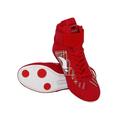 Eloshman Boxing Shoes for Men Boys Comfort Sports Round Toe Combat Sneakers Gym Breathable Wide WidthWrestling Shoes Red-2 2.5Y