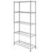 5 Tier Storage Rack - Wire Shelving Unit Storage Shelves with Wheels Metal for Pantry Closet Kitchen Laundry 660Lbs Capacity (35.43 x 13.78 x 70.87)