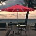 Autlaycil 10ft Patio Solar Umbrella LED Patio Market Steel Tilt with Crank Outdoor-Red