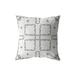 Flower Box Broadcloth Indoor Outdoor Zippered Pillow White