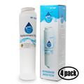 4-Pack Replacement for General Electric PFSF0MFZE WW Refrigerator Water Filter - Compatible with General Electric GSWF Fridge Water Filter Cartridge - Denali Pure Brand