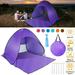 2-3 Person Pop up Beach Tent iMountek Sun Shelter Portable Waterproof Fishing Camping Tent with Carry Bag Purple