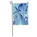 KDAGR Green Stone Blue Marble Watercolor Water Black Pattern Abstract Architecture Garden Flag Decorative Flag House Banner 28x40 inch