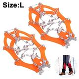 Fishing Ice Cleats for Shoes and Boots Ice Snow Traction Cleats Crampons for Men Women Kids Winter Walking on Ice and Snow Anti