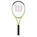 Wilson Blade Feel RXT 105 Adult Tennis Racket - Green/Grey Grip Size 3 - 4 3/8 11.04oz Strung