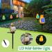 Home Decor Solar Garden Stake Lights Waterproof Decoration Lamp LED Landscape Lights