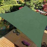 Modern Home Sail Shade Square - 16.5 x 16.5 UV Sun Blocking Canopy (Green)