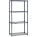 Nexel 5 Tier Wire Shelving Starter Unit 54 W x 21 D x 63 H