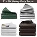 8 x 30 Super Heavy Duty 16 Mil Tarp Extra Thick Waterproof Poly Tarp Cover Rip and Tear Proof Tarpaulin