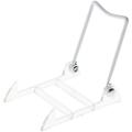 Bard s Folding White and Clear Plastic Easel Stand 3.5 H x 2.75 W x 4 D Pack of 2