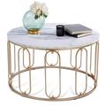 Ivinta Modern Round Coffee Table for Living Room