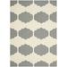 SAFAVIEH Courtyard Elwyn Geometric Trellis Indoor/Outdoor Area Rug 6 7 x 9 6 Beige/Anthracite