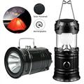 Solar Camping Lantern Rechargeable USB COB LED Lantern Flashlight Power Supply Modes Survival Kit for Emergency Hurricane Power Outage