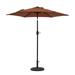 7.5 ft. Bistro Polyester Hexagon Market Umbrella Coffee