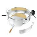 Only Fire Rotisserie Ring Kit Multi-Purpose for Weber 22 1/2 Charcoal Kettle Grill Stainless Steel