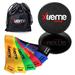 Xtreme Bands | Resistance Bands & Core Exercise Sliders Set | 6 Durable Non-Slip Latex Bands (x-Light â€“xx- Heavy) with 2 Dual-Sided Abs Glider Workout Discs | Includes Black Carry Case