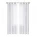 Sheer Waterproof UV Proof Curtain Indoor/ Outdoor Curtains for Patio 1 Panels - Outdoor Sheer Curtains Grommet Voile Drapes (White 51.96*72.04 )