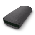 Bean Products Yoga Bolster - Handcrafted In The USA With Eco Friendly Materials - Studio Grade Support Cushion That Elevates Your Practice & Lasts Longer - Rectangle Hemp Shadow Gray