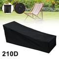 Waterproof Patio Lounge Chair Cover 210D/420D Patio Furniture Cover Durable Outdoor Lounge Chair Cover Fading Resistant Tear-Resistant UV Resistant