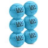 6 Pack. Lax Sak Carolina Blue Lacrosse Training Ball. Same Weight & Size as a Regulation Lacrosse Ball. Great for Indoor & Outdoor Practice. Less Bounce & Minimal Rebounds