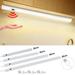 YLHHOME LED Cabinet Light 20cm-50cm/7.87-19.69inch Lamp 5V USB With Hand Sweep Sensor Switch Desk Light Color Changeable For Closet Kitchen Bathroom Lighting