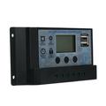 Mchoice Solar Charge Controller MPPT 40/50/60/100A Solar Charge Controller Dual USB LCD Display 12V 24V Solar Panel Battery Intelligent Regulator 60A Auto Paremeter Adjustable LCD Display