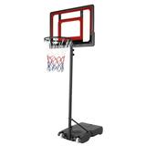 5.4ft-6.8Ft Height Adjustable Basketball Hoop Indoor Outdoor Portable Basketball Goal Backboard System