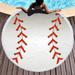 ã€–CFXNMZGRã€—Swimming Pool Supplies Round Softball Beach Towel Ultra Light Blue Bath Towel Sandproof Beach Blanket Multifunctional Travel Towel Swimming Pool Camping Yoga Fitness Sports Towel