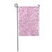 LADDKE of Pink Leopard Skin Cheetah Cat Jungle Spotty Abstract Bristle Garden Flag Decorative Flag House Banner 12x18 inch