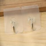 CawBing rails Wall Transparent Hook Clear Resusable Seamless No Scratch Waterproof Multi-Purpose Hooks for Bathroom Kitchen
