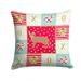 Chausie Cat Love Fabric Decorative Pillow Red