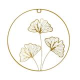 Huntermoon Golden ginkgo leaf leaf living room wall hanging wall decoration wall decoration creative wall pendant