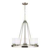 24 inch 46.5W 5 Led Chandelier-Brushed Nickel Finish-Led Lamping Type Bailey Street Home 73-Bel-4169149