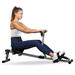 DFITO Fitness Rowing Machine Rower Ergometer 12 Levels of Adjustable Resistance Digital Monitor and 260 lbs of Maximum Load Black